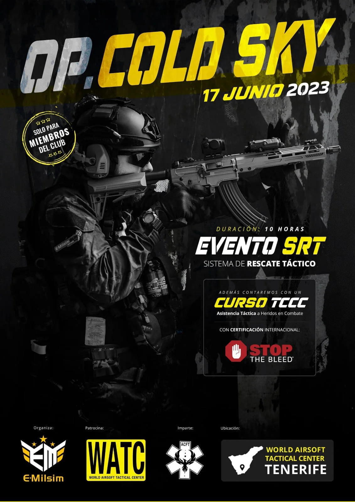 Cartel de OP COLD SKY
