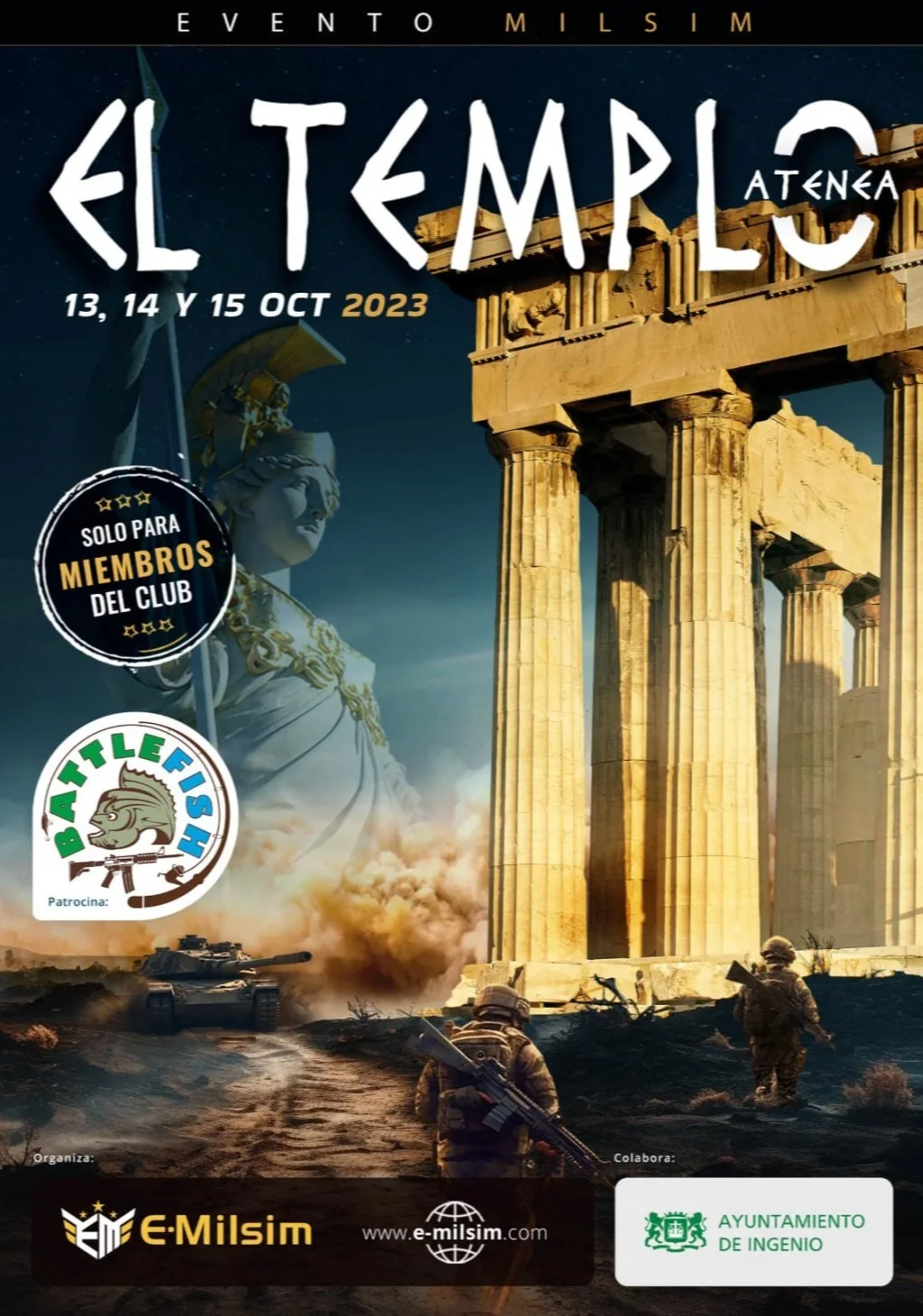 Cartel de EL TEMPLO ATENEA
