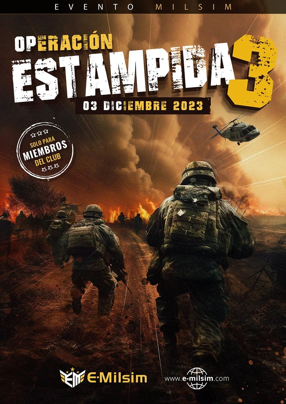 Cartel de OPERACIÓN ESTAMPIDA 3