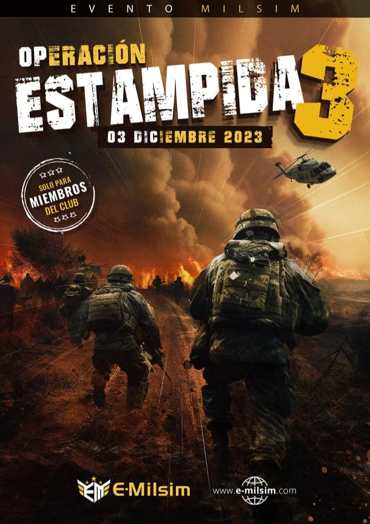 Cartel de OPERACIÓN ESTAMPIDA 3